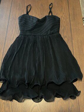 Whimsigoth Dark Fairy Mini Dress Smocked Strappy Witchy American Rag Size XS